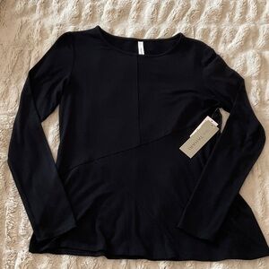 Tahari asymmetrical seamed top NWT